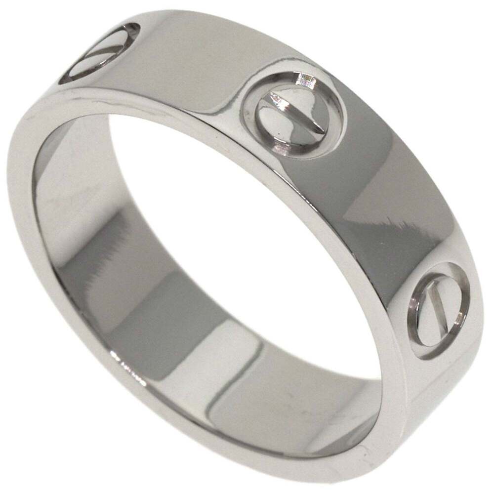CARTIER Silver Love Ring #54
